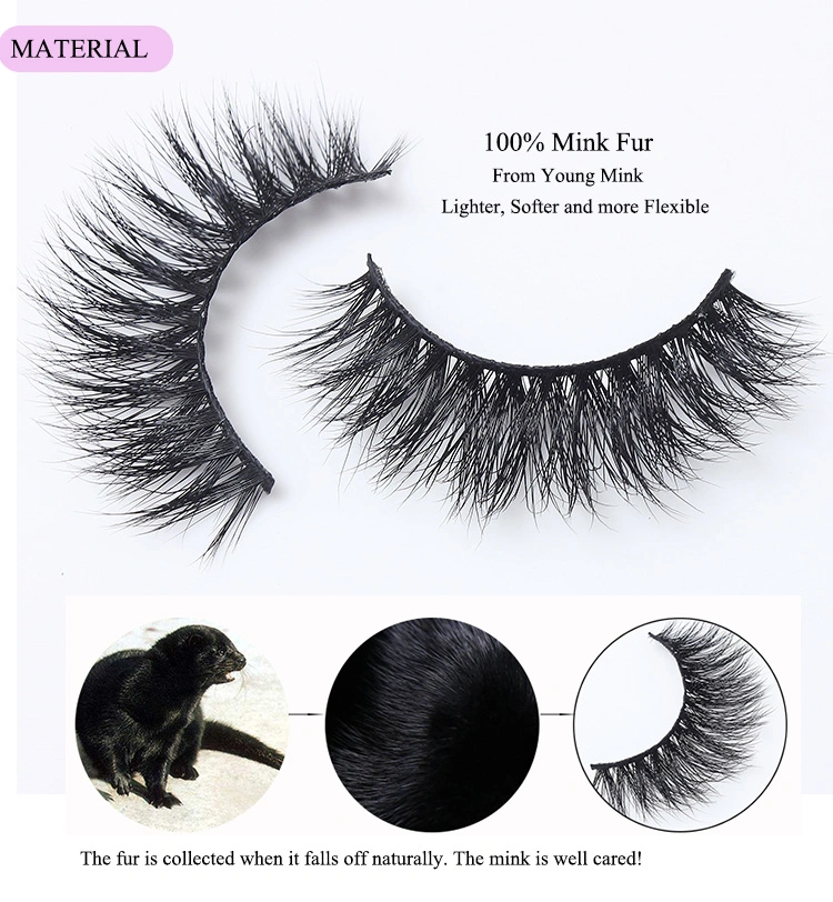 2021 Hot Sale Eyelash Professional Lash Vendor 25mm Long Mink Lashes Custom Packaging Box Private Label