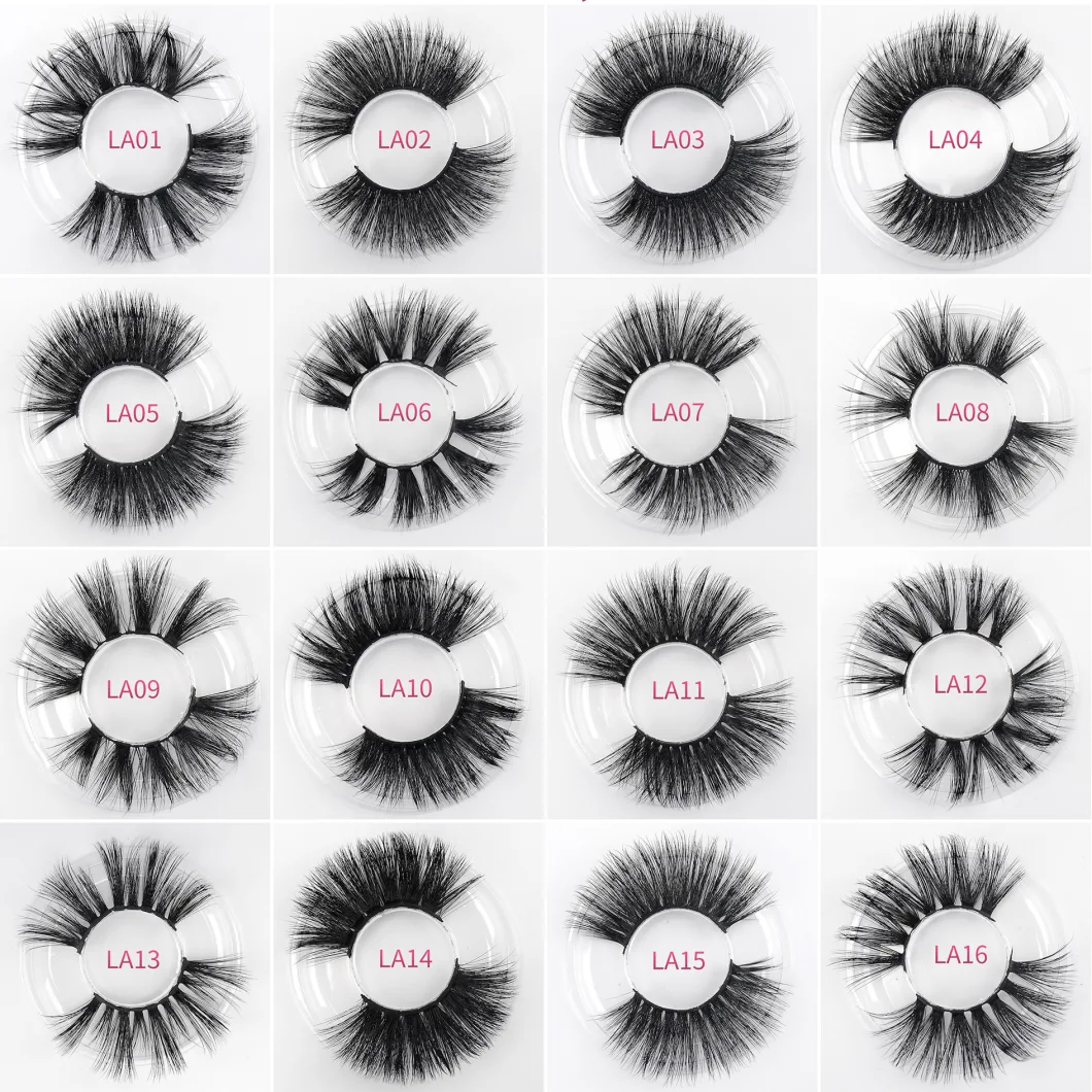 25mm 3D Natural Faux Mink Lashes Glamorous Silk Eyelashes Mink Eyelashes