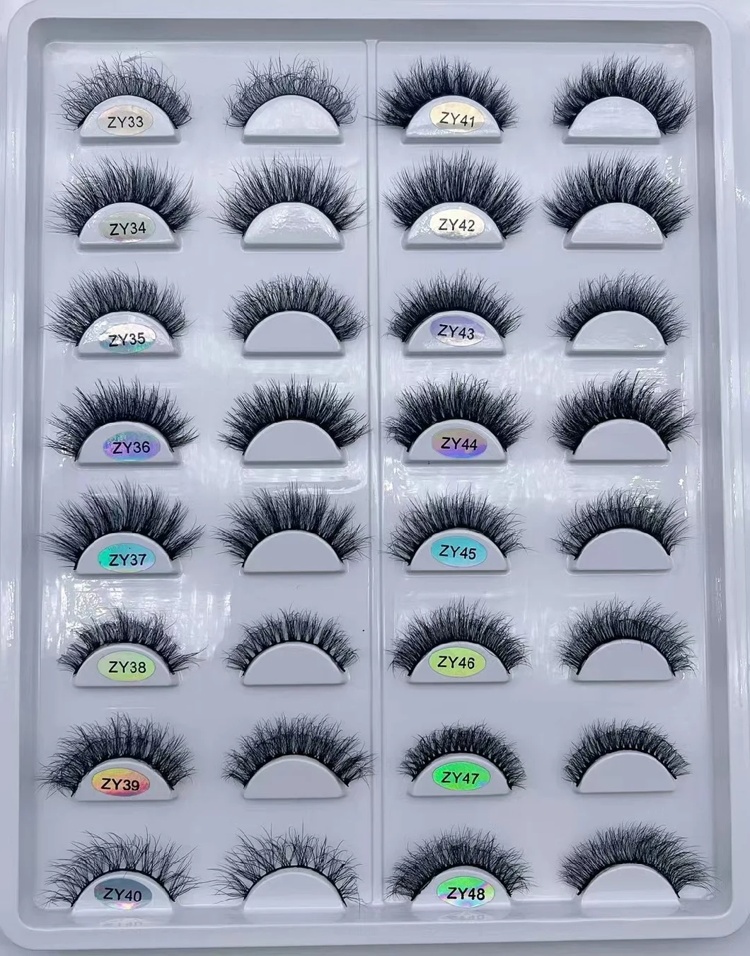 Private Label Custom Packaging 3D Vegan Mink Lashes 100% Plant Fiber False Eyelash