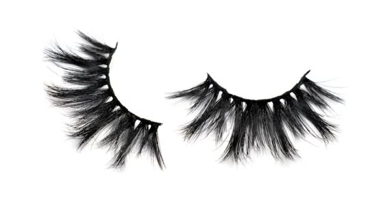 Fabrikgroßhändler Private Label 3D Mink Lash Natural Full Strip Vegan Wimpern mit OEM Lash Box